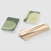 カラートーンウェディングパーティーまたはプログラムグリーンID901 ハンドファン (組立なし)