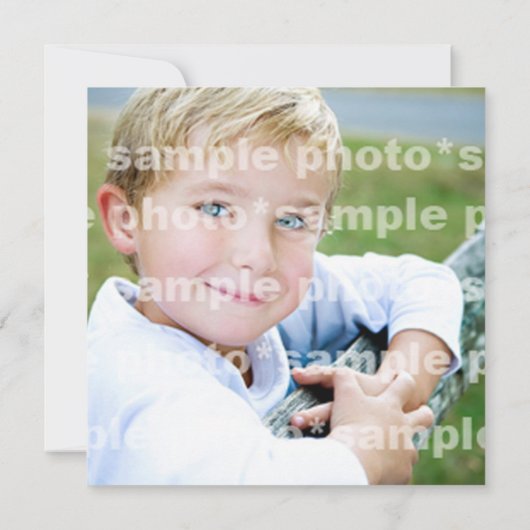 カラードお洒落ット鳥が4歳の誕生日を木に 招待状 (裏面)