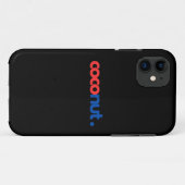 カラードココナッツタイポグラフィーアート Case-Mate iPhoneケース (裏面(横))