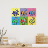 カラードッグ ポスター (キッチン)