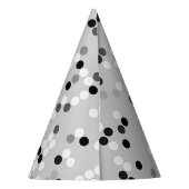 カラードットなしパーティー帽子 パーティーハット (裏面)