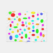 カラードットフリースブランケット フリースブランケット (正面(横))