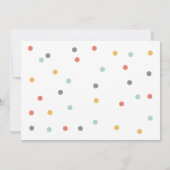 カラードットベビーシャワー招待状 招待状 (裏面)