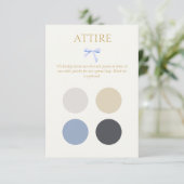 カラードット結婚の衣装ドレスコードエンクロージャカード エンクロージャーカード (スタンド正面)