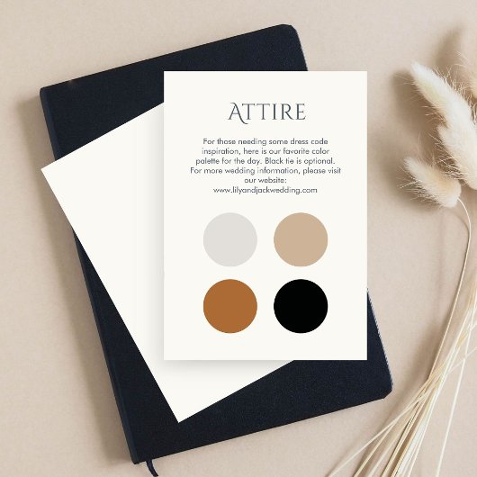 カラードット結婚の衣装ドレスコードエンクロージャカード エンクロージャーカード