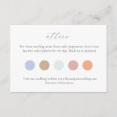 カラードット結婚の衣装ドレスコードエンクロージャカード エンクロージャーカード (正面)
