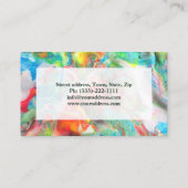 カラードプラスチーヌ美術学校 – アート先生カード 名刺 (裏面)