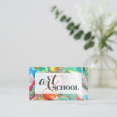 カラードプラスチーヌ美術学校 – アート先生カード 名刺 (スタンド正面)