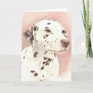 カラードペンシルのダラマティア カード