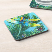 カラードラゴンフライ&パインツリーコースター コースター (左側)