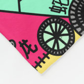 カラードードル フリースブランケット (角)