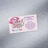 カラーネイルサロン名刺マグネットの選択 マグネット名刺 (インサイチュ)