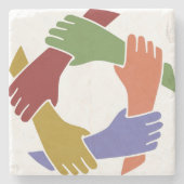 カラーハンドズストーンコースター ストーンコースター (正面)