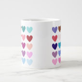 カラーハートマグカップ ジャンボコーヒーマグカップ (正面)