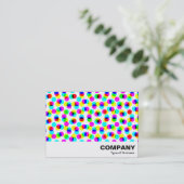 カラーハーフトーンパターン 名刺 (スタンド正面)