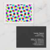 カラーハーフトーンパター縁どン(Color Halftone Pattern) 名刺 (正面/裏面)