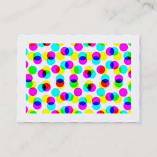 カラーハーフトーンパター縁どン(Color Halftone Pattern) 名刺