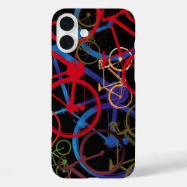 カラーバイク黒 iPhone 16 PLUSケース