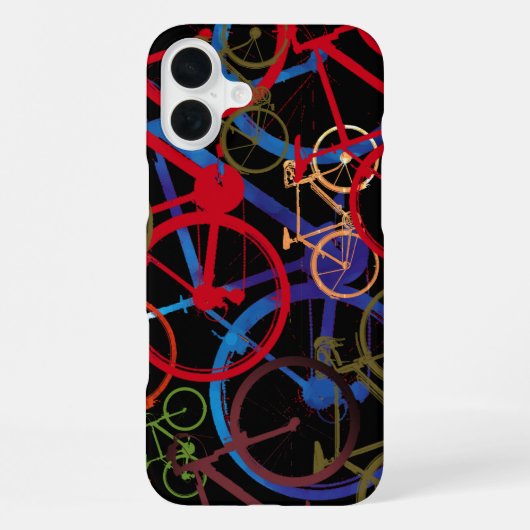 カラーバイク黒 iPhoneケース (裏面)