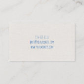 カラーバタフライスケッチベビーシッター名刺 名刺 (裏面)