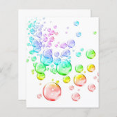 カラーバブルのスクラップブックの背景紙 (正面/裏面)