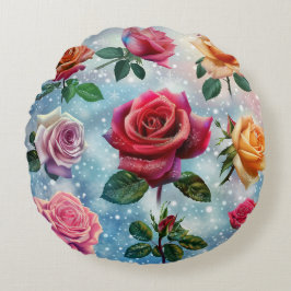 カラーバラデジタルアート ラウンドクッション