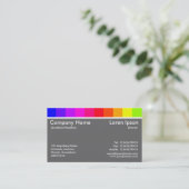 カラーバリエーション02 （60%グレー） 名刺 (スタンド正面)