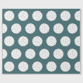 カラーバレーボールの巻き付け紙を選択 ラッピングペーパー (フラット)