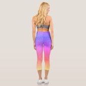 カラーバンド上の白いドット カプリレギンス (裏面)