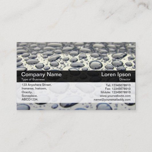 カラーバンド – ブラック – カーフード 名刺 (正面)