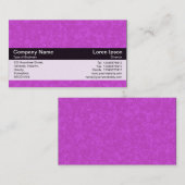 カラーバンド – ブラック – パープルストーン 名刺 (正面/裏面)