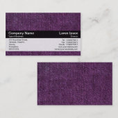 カラーバンド – ブラック – パープルデニム 名刺 (正面/裏面)