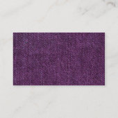 カラーバンド – ブラック – パープルデニム 名刺 (裏面)
