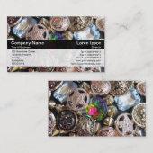 カラーバンド – ブラック – フリーマーケットきらきら光る 名刺 (正面/裏面)