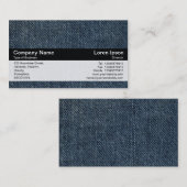 カラーバンド – ブラック – 古いブルージーンズ 名刺 (正面/裏面)
