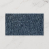 カラーバンド – ブラック – 古いブルージーンズ 名刺 (裏面)