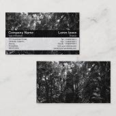 カラーバンド – ブラック – 植物園 名刺 (正面/裏面)