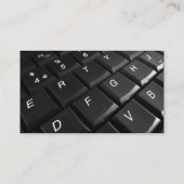 カラーバンド – 黒 – キーボード 名刺 (裏面)