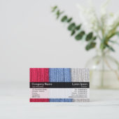 カラーバンド – 黒 – ダーニングスレッド 名刺 (スタンド正面)