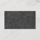 カラーバンド – 黒 – フェードブラックデニム 名刺 (裏面)