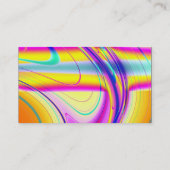 カラーバンド – 黒 – フラクタル抽象芸術 名刺 (裏面)