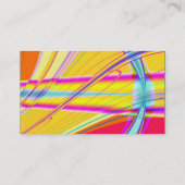 カラーバンド – 黒 – フラクタル抽象芸術 名刺 (裏面)