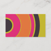 カラーバンド – 黒 – 円カラフル06 名刺 (裏面)