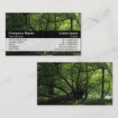 カラーバンド – 黒 – 川沿いの木 名刺 (正面/裏面)