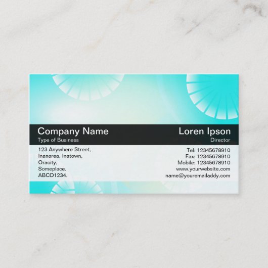 カラーバンド – 黒 – 抽象芸術02 名刺 (正面)