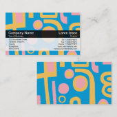 カラーバンド – 黒 – 抽象芸術170914 名刺 (正面/裏面)