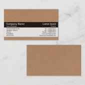 カラーバンド – 黒 – 段ボール箱 名刺 (正面/裏面)