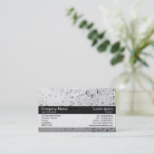 カラーバンド – 黒 – 私のウィンドウに雨 名刺 (スタンド正面)