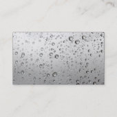 カラーバンド – 黒 – 私のウィンドウに雨 名刺 (裏面)