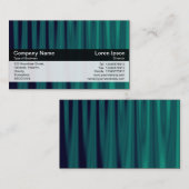 カラーバンド – 黒 – 緑のドレープ 名刺 (正面/裏面)